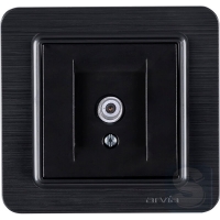 Розетка TV (SAT) кінцева Arvia Electric Lavin Чорний матовий (21 25 4000 288)